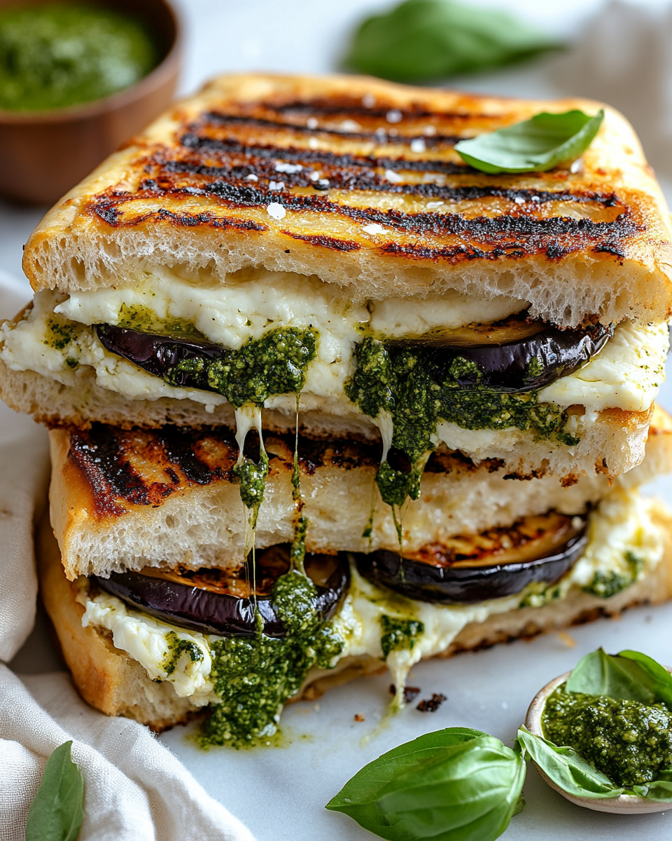 Panuozzo Norma aux aubergines et ricotta de brebis salée